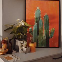 Close-up of objects on table