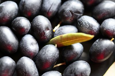 Full frame shot of blueberries