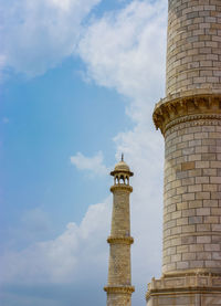 Low angle view of historic building against sky