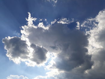 Low angle view of clouds in sky