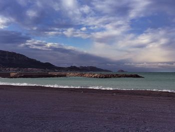 Scenic view of sea against sky