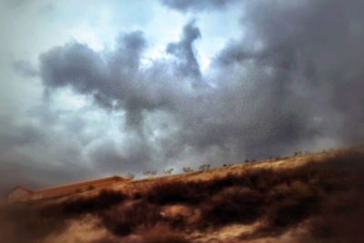 Low angle view of cloudy sky