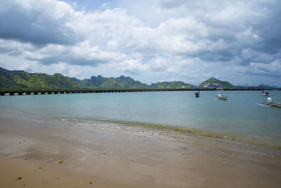 Scenic view of sea against sky