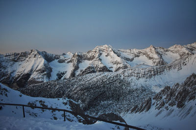 Snow covered mountain against sky