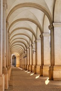 Corridor of historic building