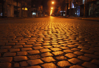 City street at night