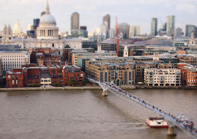 Aerial view of city