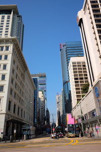 View of skyscrapers in city