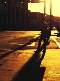 People walking in city