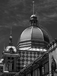 Low angle view of traditional building against sky