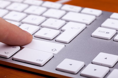 Close-up of computer keyboard