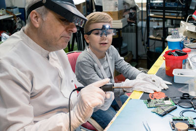 Man working in factory