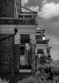 Low angle view of building against sky