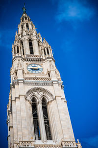 Vienna city hall tower against sky