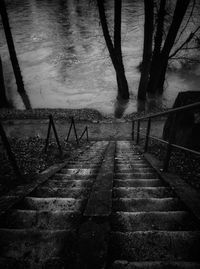 Footpath by lake