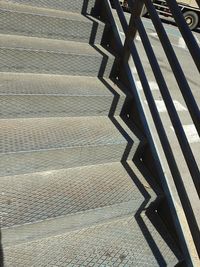 High angle view of staircase