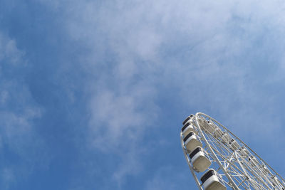 Low angle view of ferris wheel