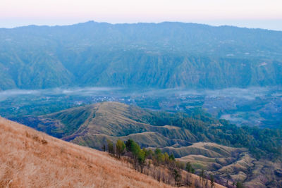 Scenic view of mountains