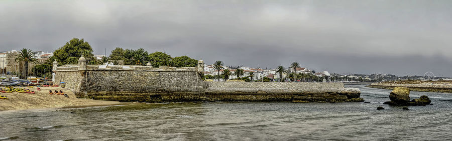 Panoramic view of sea against sky