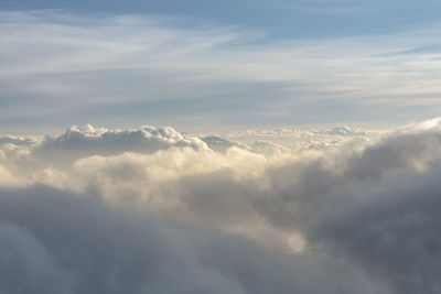 Low angle view of clouds in sky