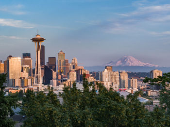 Skyline view of seattle united states