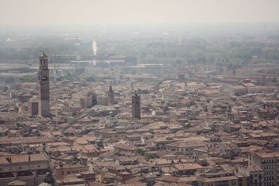 High angle view of cityscape