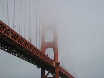Low angle view of golden gate