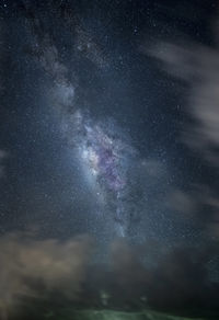 Low angle view of stars in sky