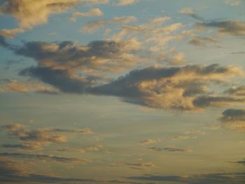 Low angle view of clouds in sky