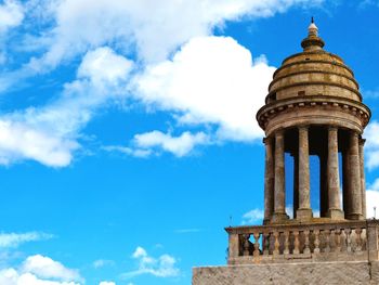 Low angle view of historical building against sky