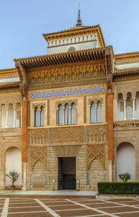 Low angle view of historical building