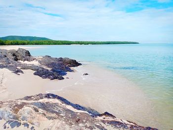 Scenic view of sea against sky