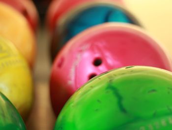 Close-up of sports balls