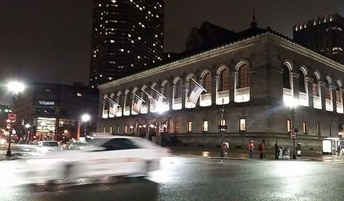 City street at night