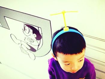 Portrait of cute boy