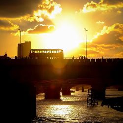 Sunset over river