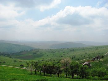 Scenic view of landscape against sky