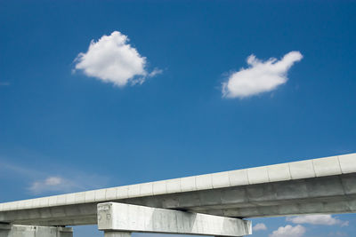 Low angle view of bridge against sky