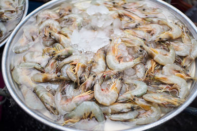 Close-up of fish for sale in market