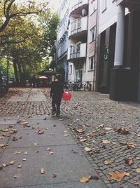 Woman standing in park