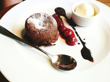 Close-up of served food