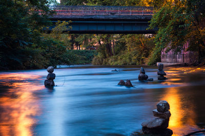 People sitting in water