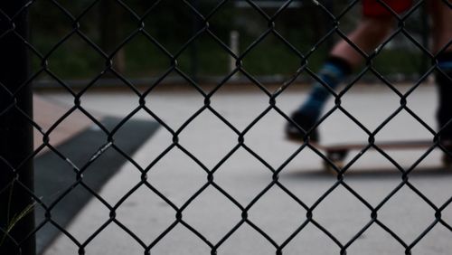 Close-up of chainlink fence