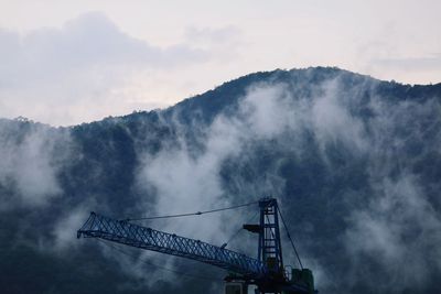 Low angle view of mountain against sky