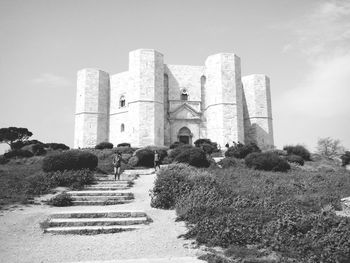 Low angle view of historical building