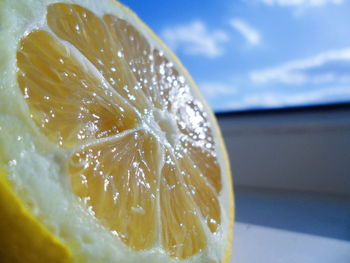 Close-up of drink in glass