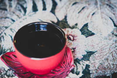 Close-up of coffee cup