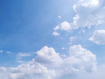 Low angle view of clouds in sky