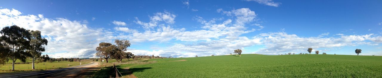 Panoramic view of landscape against sky