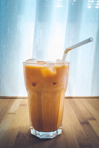 Close-up of drink on table